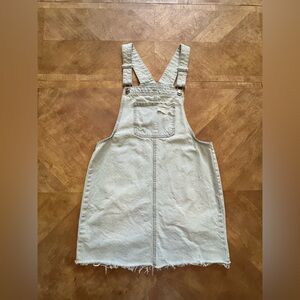 Bleach Wash Denim Overall Skirt - Wild Fable - Distressed - Size 6